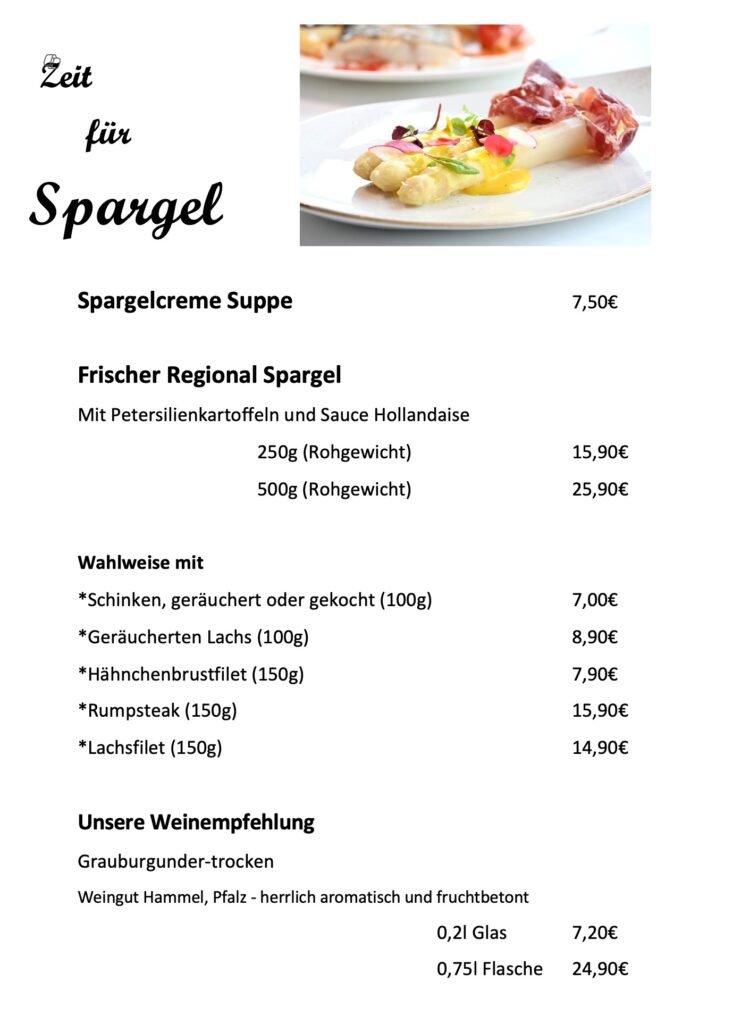 Spargelkarte